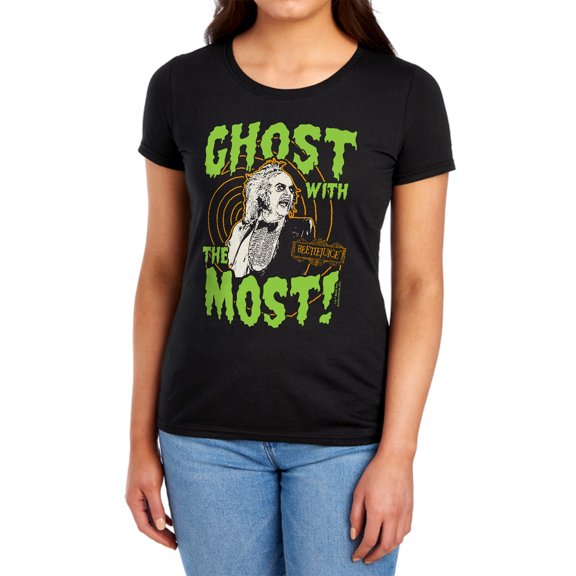 Beetlejuice Ghost Women's T Shirt,Ghost, Small
