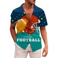 thumbnail image 1 of Camisas Para Hombre Manga Larga De AlgodóN Camiseta de regalo deportiva para fanáticos del fútbol americano para hombres, camiseta Retro de jugador de Rugby Vintage, camisetas de Rugby (Navy, XXL), 1 of 3