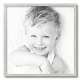 thumbnail image 2 of ArtToFrames 20" x 20" Bright Silver Picture Frame, 20x20 inch Silver Wood Poster Frame (WOM-4752), 2 of 7