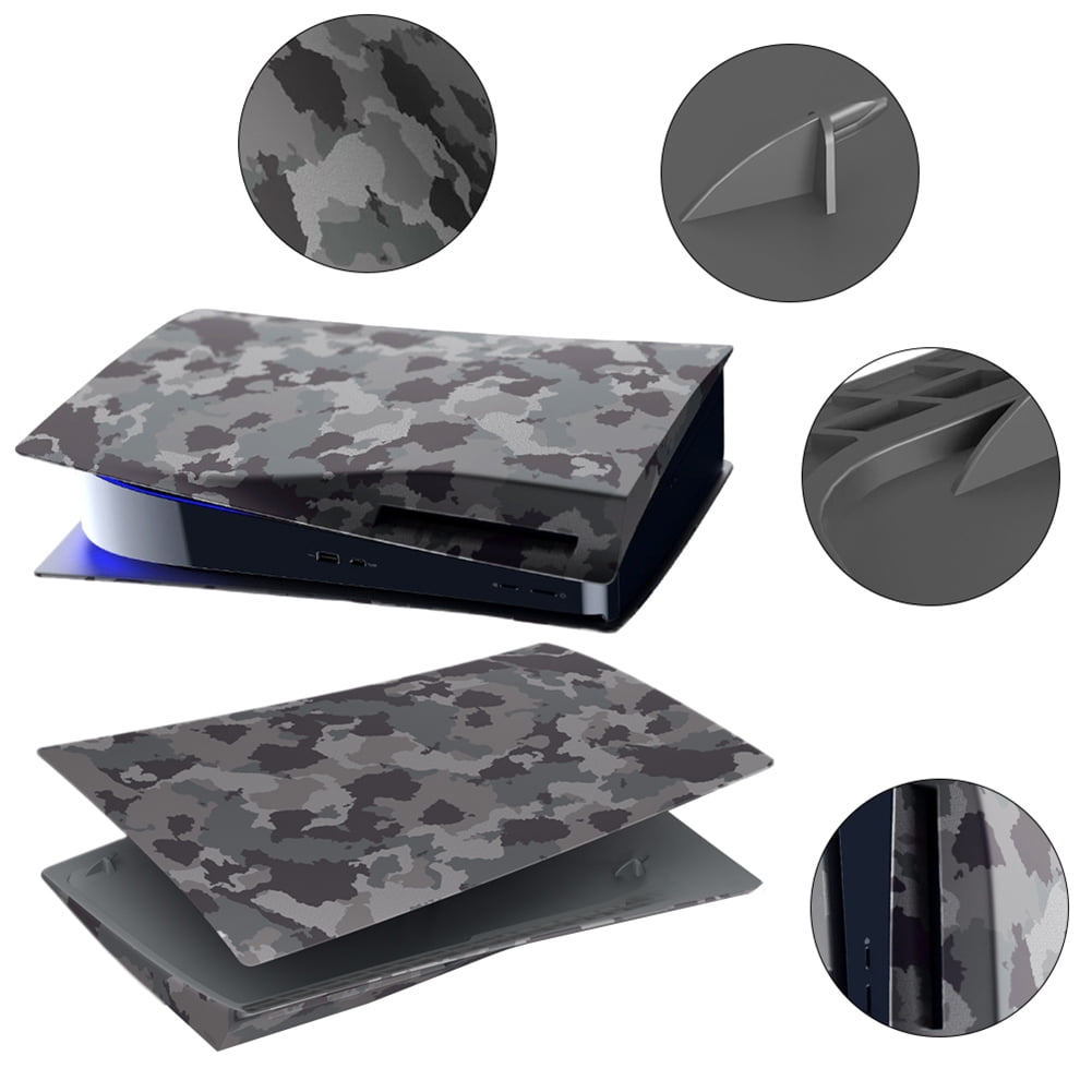 Yucurem Camouflage Game Console Cover Host Protective Shell for PS5 Console Disc Version