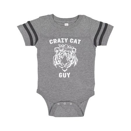 

Inktastic Crazy Cat Guy Tiger with Crown Gift Baby Boy or Baby Girl Bodysuit