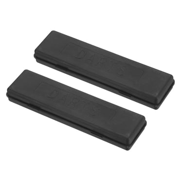 Unique Bargains Boîte de Rangement Portable en Nylon pour Fléchettes, 2 Étuis pour Fléchettes Sécurisés, Noir