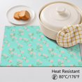 thumbnail image 5 of Placemat, Pioneer Flower Floral Print Pattern Place Mats Table Mat Set Of 2, PVC Washable Placemats for Party Kitchen Dining Decoration, 18x12 Inch, Fade Resistant, 5 of 6