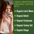 thumbnail image 4 of Peak Performance Mushroom Coffee Pods - Organic Low Acid Coffee with Lion's Mane, Reishi, Cordyceps, Turkey Tail and Chaga - 18 Count, 4 of 9