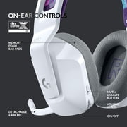 Logitech G733 LIGHTSPEED Wireless Gaming Headset with suspension headband, LIGHTSYNC RGB, Blue VO!CE mic technology and PRO-G audio drivers, Black