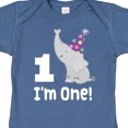 thumbnail image 4 of Inktastic Babys 1st Birthday Elephant Zoo Animal Boys or Girls Baby Bodysuit, 4 of 5