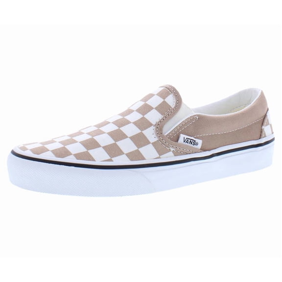 Vans Classic Slip On Unisex Shoes Size 4.5, Color: Checkerboard Warm Taupe/Brown