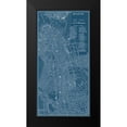 thumbnail image 2 of Vision Studio 9x14 Black Modern Framed Museum Art Print Titled - Graphic Map of Boston, 2 of 5