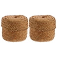 thumbnail image 1 of OHOIOLLA 2Ud Tejido De Pasto Color Marrón Claro Para Organización Y, 1 of 7
