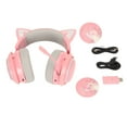 thumbnail image 2 of RGB Cat Ear Headphone, GS510 2.4G  & Wired Gaming Headset With Detachable Retractable Mic, BT Noise Cancelling Stereo Over Ear Headphones For  Laptops PCs, 2 of 8
