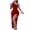 Wine, variant on Qiopertar Sequin Sleeveless Slit Dress for Women Off Shoulder Pencil Sheath Beaded Cocktail Party Evening Elegant Ankle Length Gown, Gray S