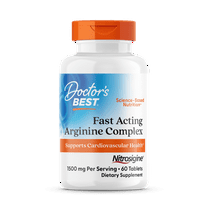 Doctor's Best Fast Acting Arginine Complex, 60 Tablets