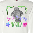 thumbnail image 4 of Inktastic Fort Myers Florida Cute Swimming Manatee Long Sleeve T-Shirt, 4 of 5