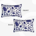 thumbnail image 4 of Naloa Blue And White Porcelain Pattern Pillowcase, Throw Pillowcase, Wrinkle-Free, Stain-Resistant with Hidden Zipper for Bedroom Sofa - 20"x30", 4 of 9