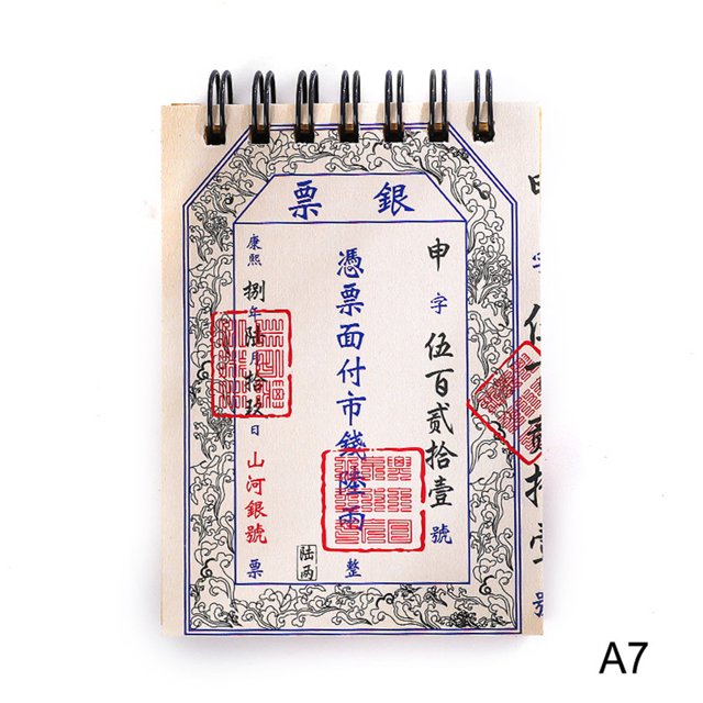 CAROOTU Kraft Paper Coil Notebook Thickened Retro Minimalist Notebook stationery