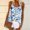 Light Blue, variant on Crew Neck Tank Tops Camisole Tie Dye Sexy Loose Standard Straps Blue Tops for Women Trendy