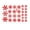 red #18, variant on Hogloyecr Snowflake Window Clings Decals Christmas Glass Static Stickers for Xmas Holiday Winter Decoration red
