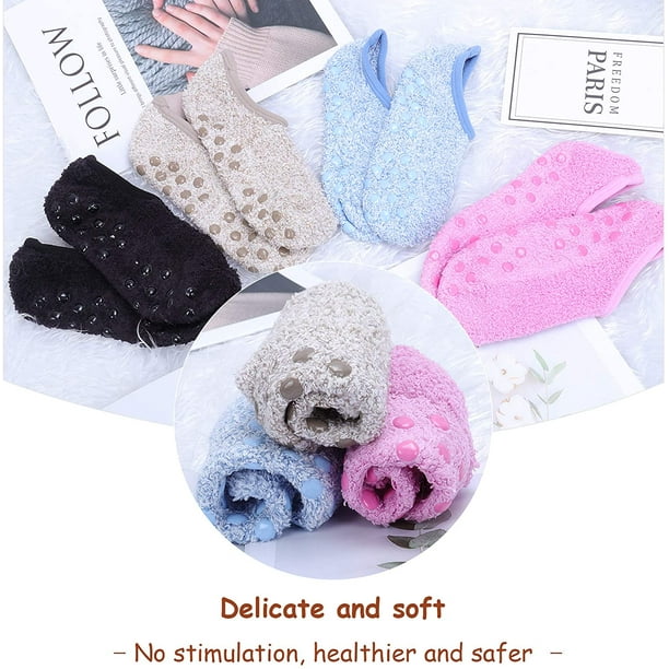  Fuzzy Socks for Women Fluffy Plush Crew Cozy Slipper Socks for  Girls Warm for Winter Teal 5 Pairs : Clothing, Shoes & Jewelry