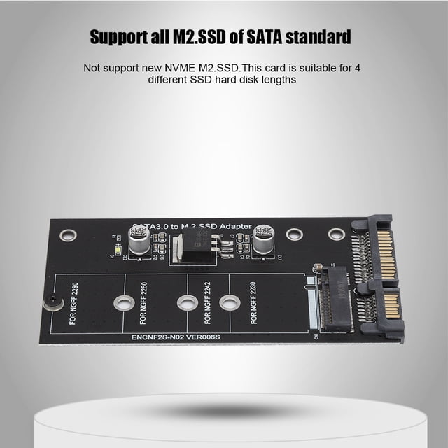 Tarjeta Adaptadora M.2 Ngff A, Tarjeta Elevadora M. 2 Ngff SSD A DE 22 Pines para Windord XP/Vista/7/8/10 DE 32 Bits/64 Bits/Para Mac/