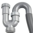 thumbnail image 3 of Flexible Kitchen Sink Drain Pipe Kit with U Trap for Easy Installation, 3 of 8