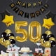 thumbnail image 4 of 2X Cumpleaños Globo de Feliz Cumpleaños NúMero de Pancarta "50" Globos Papel de Aluminio Mylar Y Globos Suministros, 4 of 5