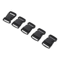 thumbnail image 2 of Black Plastic Dual Adjustable Strap Buckles, Quick Release Buckle, 5Pcs, Replacement for Backpack, DIY Craft, 2 of 8