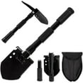 thumbnail image 1 of 72 HRS Pelle Compacte Pliable - Multitool en Acier au Carbone Robuste comme Pelle, Houe, Pioche, Scie, Clé, Ouvre-Bouteille pour le Camping, la Randonnée, le Backpacking, la Neige, les Voyages, la Survie et les Urgences, 1 of 6
