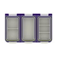 thumbnail image 1 of Caja transparente para anzuelos y cebos con divisores desmontables. Caja para señuelos de pesca. Púrpura, 1 of 8