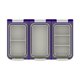 thumbnail image 1 of Caja transparente para anzuelos y cebos con divisores desmontables. Caja para señuelos de pesca. Púrpura, 1 of 8