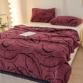 thumbnail image 2 of Couverture Jetée Chaude Motif Feuille de Bananier Polyester 100 cm x 150 cm Douce et Confortable pour Canapé Lit, 2 of 6