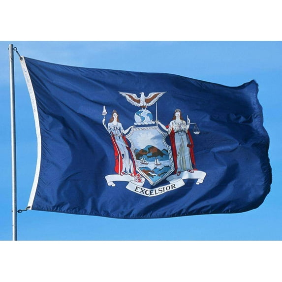 Allied Flag 2 x 3 FT Nylon New York State Flag - Made in USA