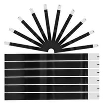 100pcs Black Paper Napkin Band Self Adhesive Paper Napkin Rings Silverware Wraps Bands Wedding Birthday Baby Shower Party Supplies