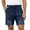 Dark Blue mens jeans, variant on Mens Jean Shorts Casual Relaxed Fit Elastic Wasit Denim Shorts Pull On Stretch Patch Pockets Sports Short Trousers