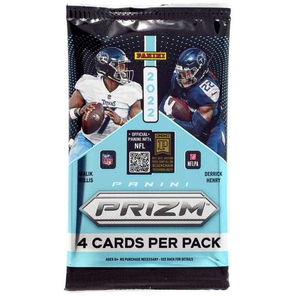 NFL Panini 2022 Prizm Football Trading Card BLASTER Pack (4 Cards)