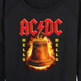 thumbnail image 3 of ACDC - Hells Bells Flames - Women's Lightweight French Terry Long Sleeve Shirt, 3 of 5