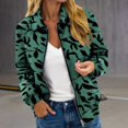 thumbnail image 2 of iHPH7 Lightweight Jacket Women Fall Jacket Collared Jacket Women Fall Clothes Zip Up Jackets for Women Athletic Jacket Women Womens Jacket Green L, 2 of 4