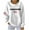White, variant on Casual Sweatshirt for Women, Freedom Print Crew Neck Fashion Long Sleeve Hoodless Sweatshirt, Breathable and Comfortable, Black ,XXXL