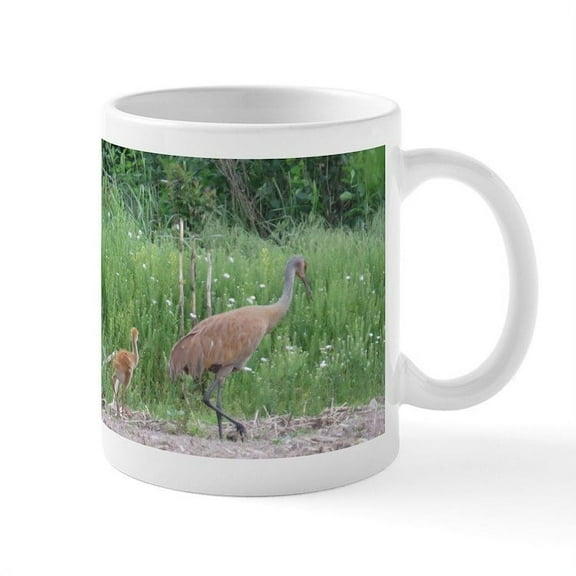 CafePress - Sandhill Crane Mug - 11 oz Ceramic Mug - Novelty Coffee Tea Cup
