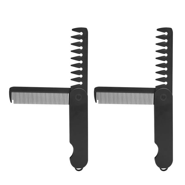 BRIGHTFUFU 2Ud Peine Plegable Negro Para Estilos De Con Compacto Y Portátil