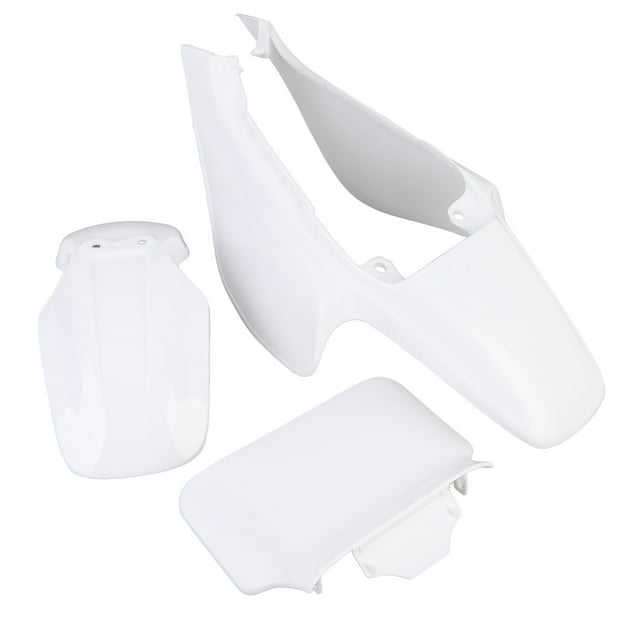 Kit de Carenado de Guardabarros de Motocicleta, Panel de Matrícula Blanca de la Matrícula del Cuerpo de Plástico Kit de Carenado de la Guardabarros de Plástico Resistente A Loss