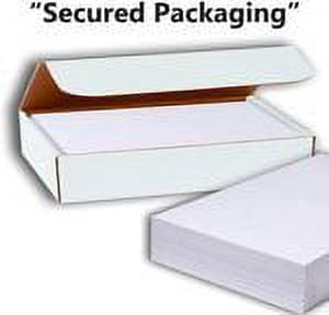 Hamilco White Cardstock Paper Blank Note Cards 5.5" x 8.5" folded 100 Pack