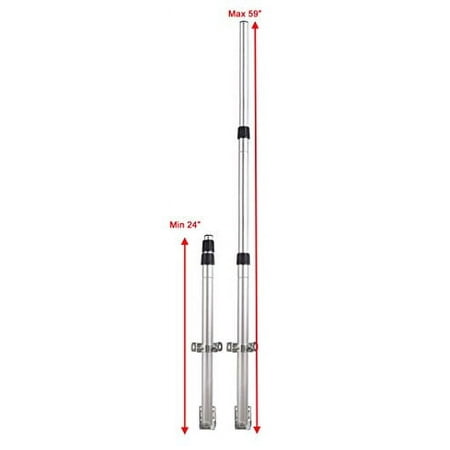 Able Signal Able Signal Telescope Telescoping Antenna Mast Mount 59" Length 1.1" Diameter Fits Wa2608 Antenna
