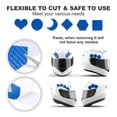 thumbnail image 4 of Uxcell Reflective Tape, Self-Adhesive Trailer Reflector Tape Waterproof Warning Sticker Blue-white 1 Inch x 16 Feet, 4 of 6