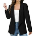thumbnail image 4 of Sriper Women's Long Sleeve Blazer Fall Work Clothes 2025, Business Casual Office Jacket, Comfortable Professional Coat, Classic Lapel Ropa Para Mujer Black S, 4 of 8