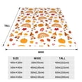 thumbnail image 3 of Fotbe Fall Gnomes Harvest Manta de Franela Acolchonada con Estampado, Súper Suave y Esponjosa, Extra Grande para Sofá, Cama, Uso Todo el Año-50"x40", 3 of 7