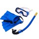 thumbnail image 1 of EeaseMX Gafas de buceo para niños, kit de esnórquel para exteriores, tubo de respiración, aletas de silicona, máscara de buceo (azul), 1 of 7