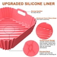 thumbnail image 3 of Forros de silicona Air Fryer, paquete de 2 unidades de 8.6 pulgadas para Airfryer de 4 a 7 cuartos, 3 of 7