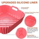 thumbnail image 3 of Forros de silicona Air Fryer, paquete de 2 unidades de 8.6 pulgadas para Airfryer de 4 a 7 cuartos, 3 of 7