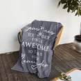 thumbnail image 5 of Gifts for Women Blanket, Birthday/Inspirational/Thank You Gifts for Women, Sometimes You Forget You are Awesome Gifts for Friends/Mom/Sister/Her, Anniversary/Appreciation Blanket, 5 of 7