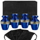 thumbnail image 1 of Trupoint Memorials Urnas de cremación para cenizas humanas - Urnas decorativas Urnas para cenizas humanas Urnas femeninas y masculinas para cenizas Urnas funerarias femeninas adultas - Azul 4 pequeños, 1 of 1